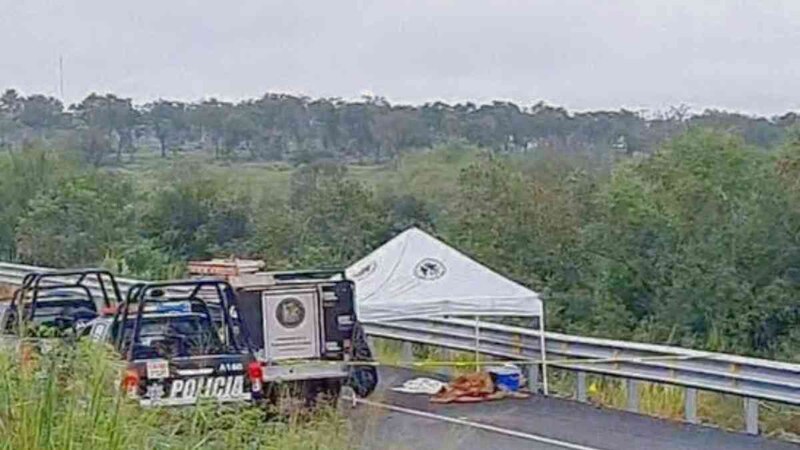 Accidente de tráfico mortal en la carretera