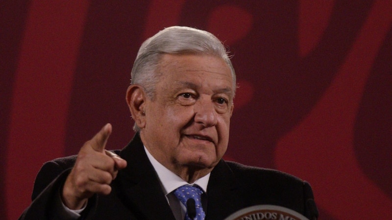 El presidente Andrés Manuel López Obrador durante una conferencia de prensa.