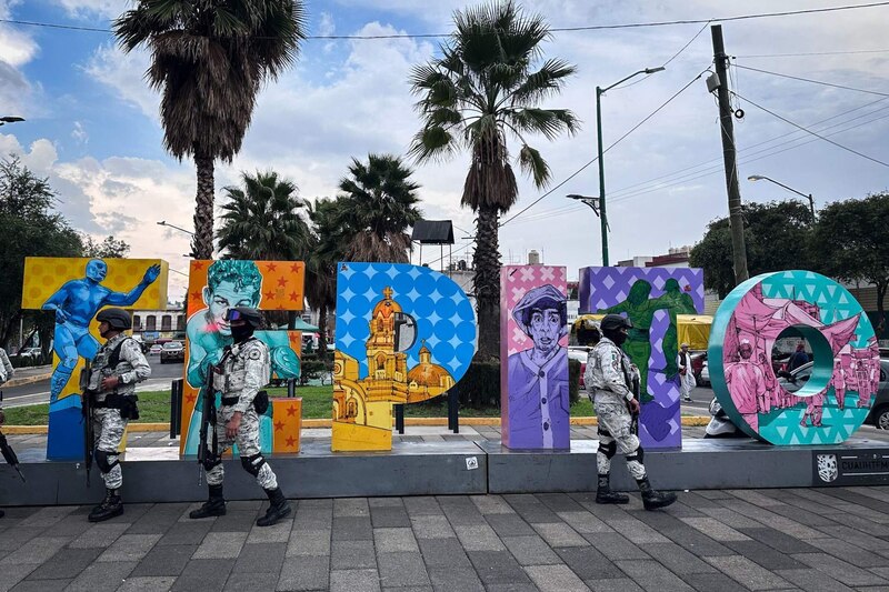 Elementos de la Guardia Nacional en Tepito