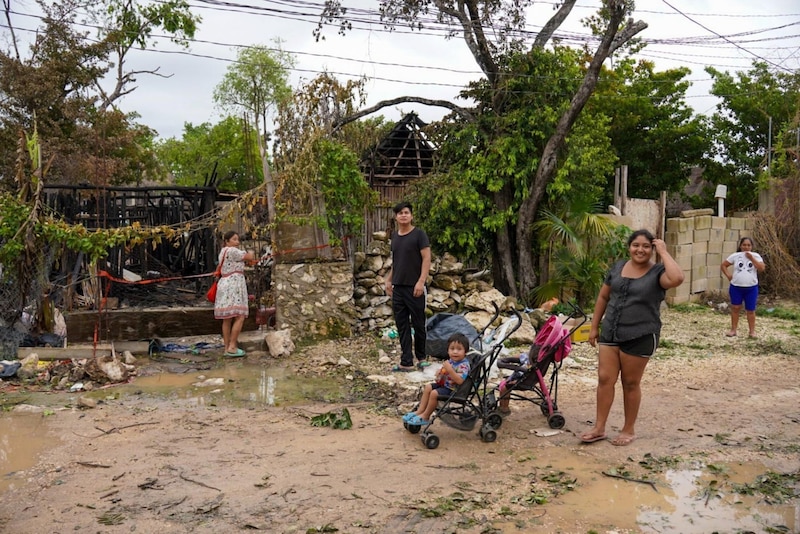 Devastación en México tras el huracán