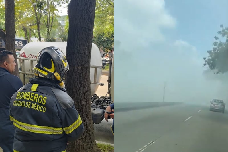 Fuga de gas en alcaldía Cuauhtémoc. En redes sociales se ve una nube como la que ocasionó la tragedia en el Puente de La Concordia en Iztapalapa.