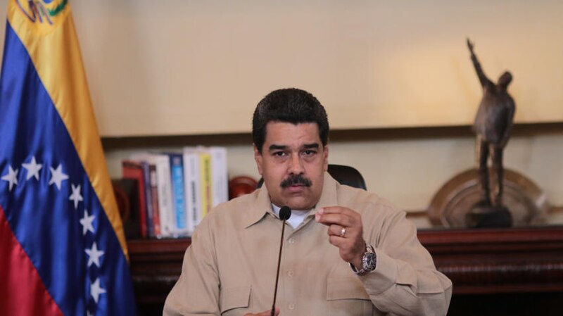 El presidente Nicolás Maduro da un discurso ante la nación