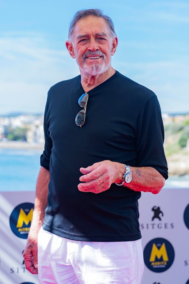 Christopher Lee, el actor de Drácula, deja sus huellas en Sitges