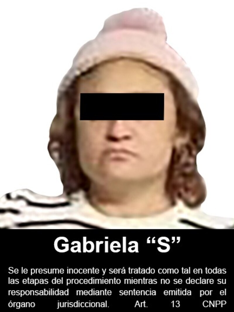 Gabriela "S", presunta inocente