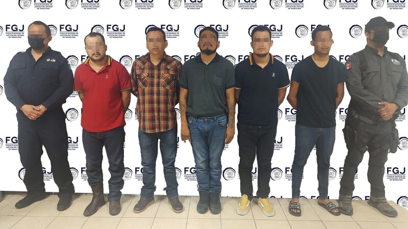 Title: Detienen a siete presuntos integrantes del CJNG en Tamaulipas