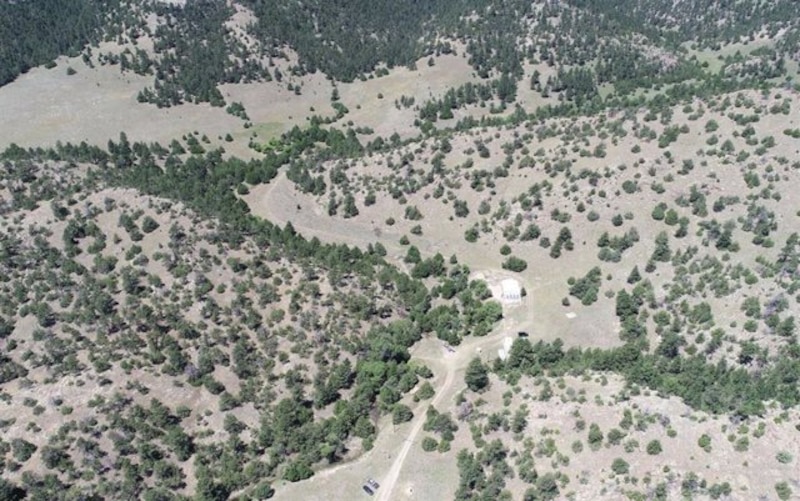 Vista aérea de una zona rural