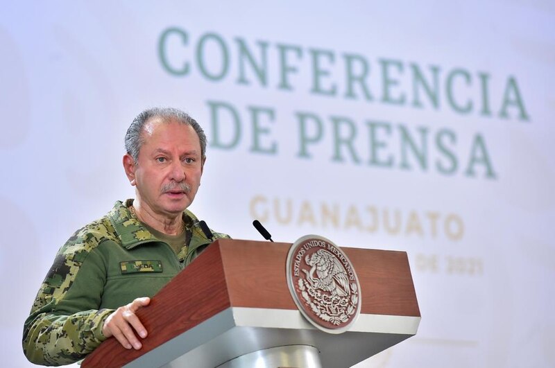 El presidente de México, Andrés Manuel López Obrador, da una conferencia de prensa en Guanajuato