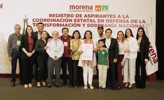 Celida López registra su aspiración a la Coordinación de la Defensa de la Transformación en Sonora