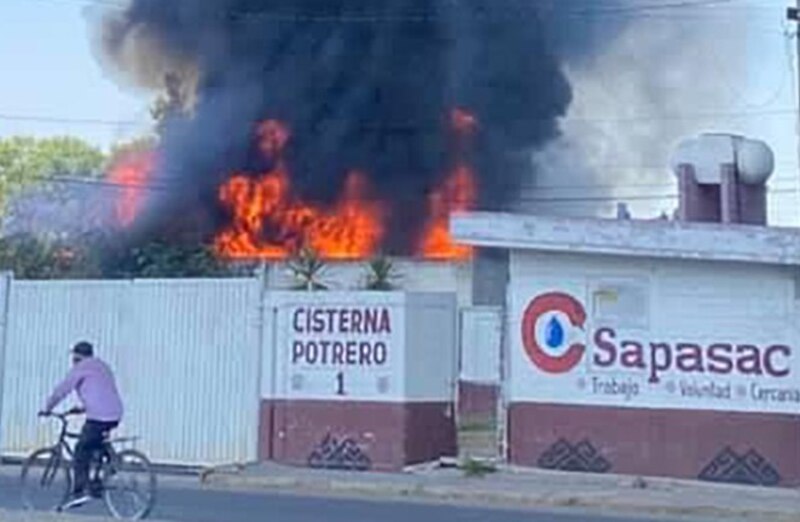 Incendio en una gasolinera