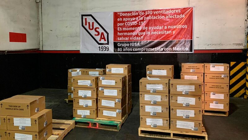 Donación de 100 ventiladores para apoyar a la población afectada por COVID-19