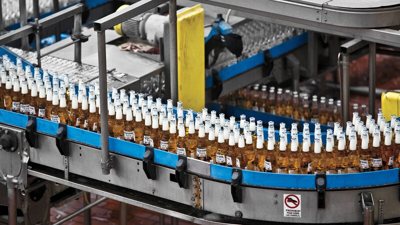 Producción de cerveza Corona