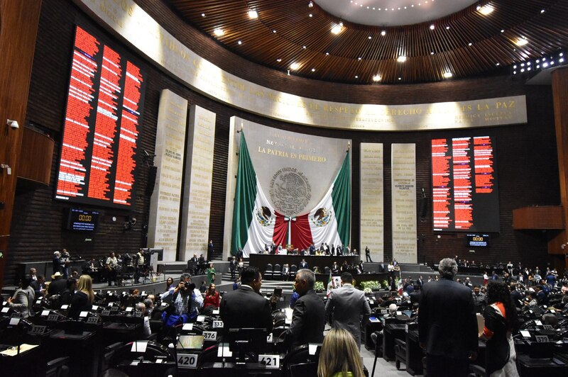Sesión en el Congreso de la Unión