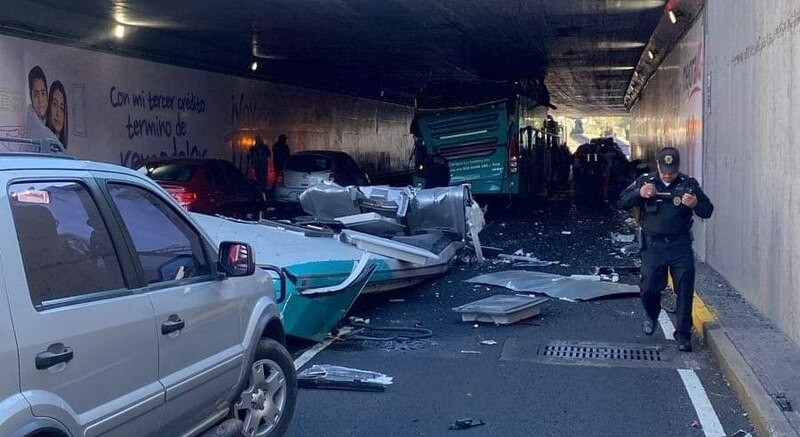 Accidente de autobús en México deja varios heridos