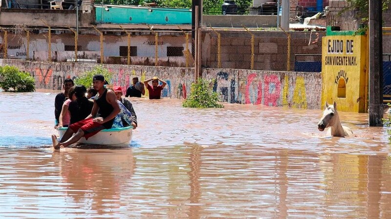 Inundaciones en San Vicente, El Salvador
