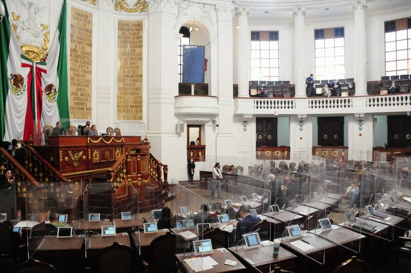 Sesión en el Congreso de la Unión