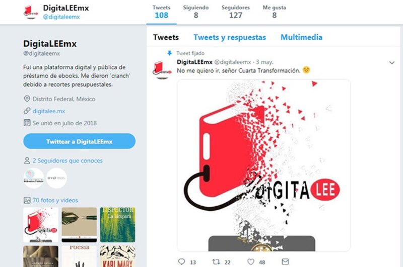 DigitalEEmx, plataforma digital y pública de préstamo de ebooks, cierra sus puertas