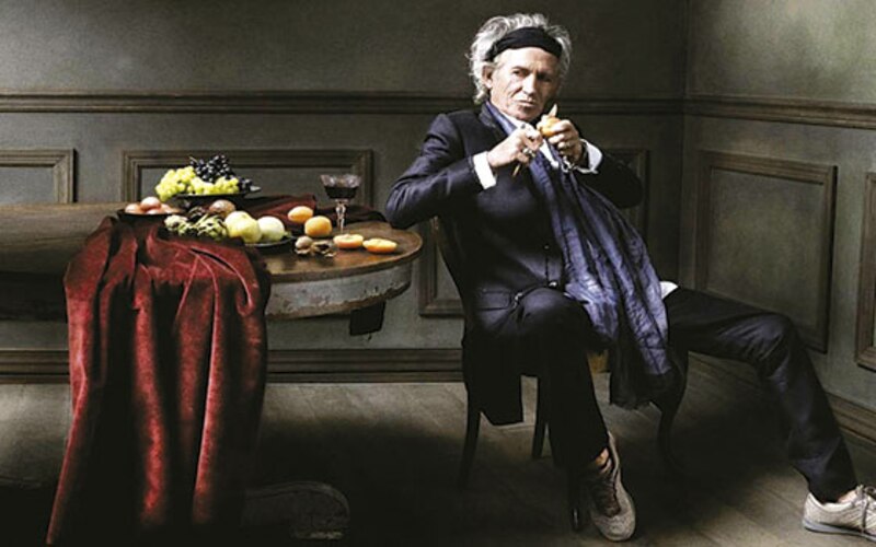 Mick Jagger en una sesión de fotos para la revista Rolling Stone