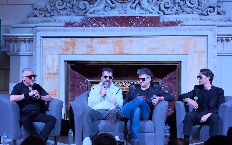 Los Concorde durante conferencia de prensa en el Teatro Metropólitan