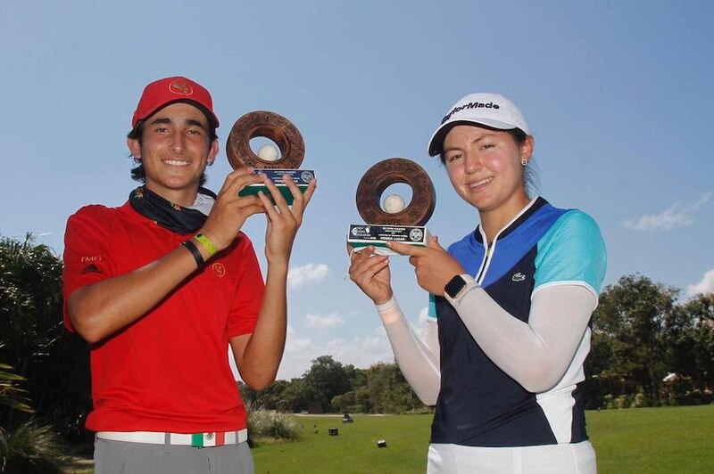 Los golfistas mexicanos Ana Paula Valdés y Juan Carlos Benítez ganan el Abierto Mexicano de Golf
