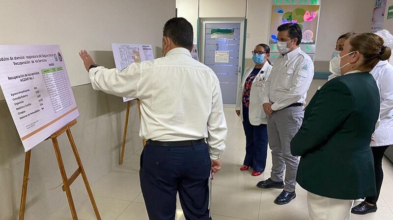 Reunión de trabajo para la recuperación de los servicios en el HGZIMF No. 1