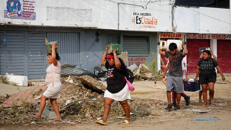 Damnificados por las inundaciones en Chiapas