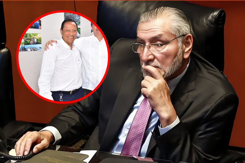 El empresario Saúl Vera Ochoa y Adán Augusto López