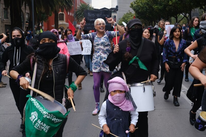 Protesta feminista en México