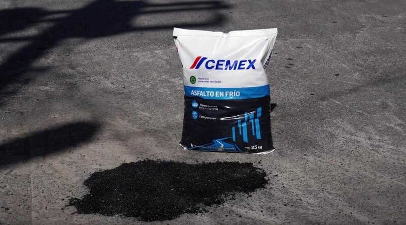 Asfalto en frío para reparar baches