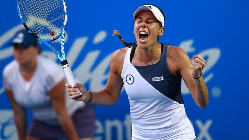 La tenista española Paula Badosa celebra su victoria en el torneo WTA de Sydney