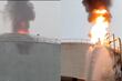 Tormenta provoca incendio en la Terminal Pajaritos de Pemex en Coatzacoalcos, Veracruz