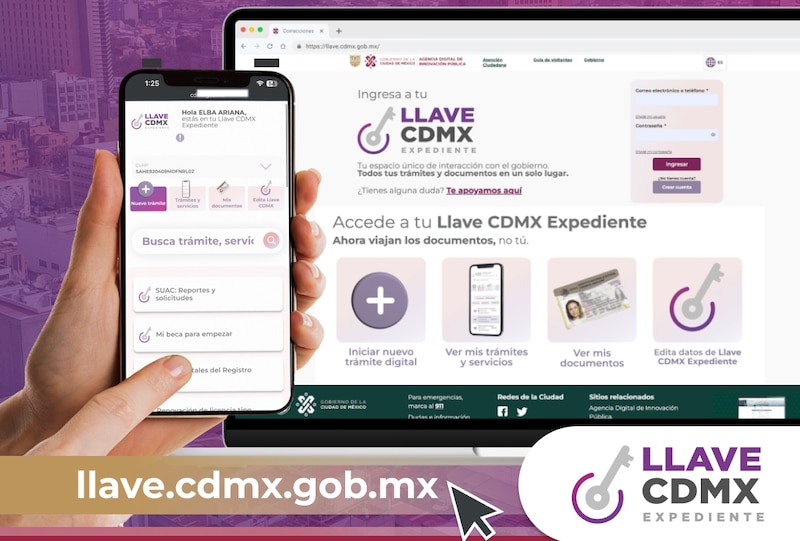 La Llave CDMX ayuda a la ciudadanía a realizar sus trámites en línea de manera efectiva y segura.