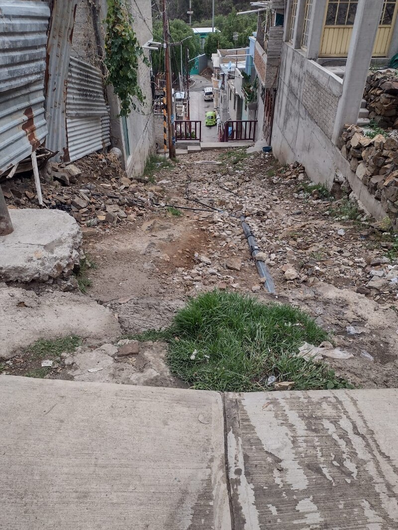 Calle en mal estado