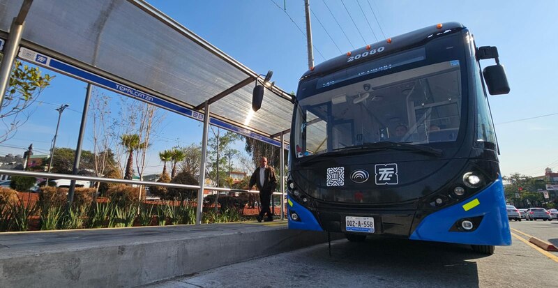 Nuevo autobús eléctrico en la Ciudad de México