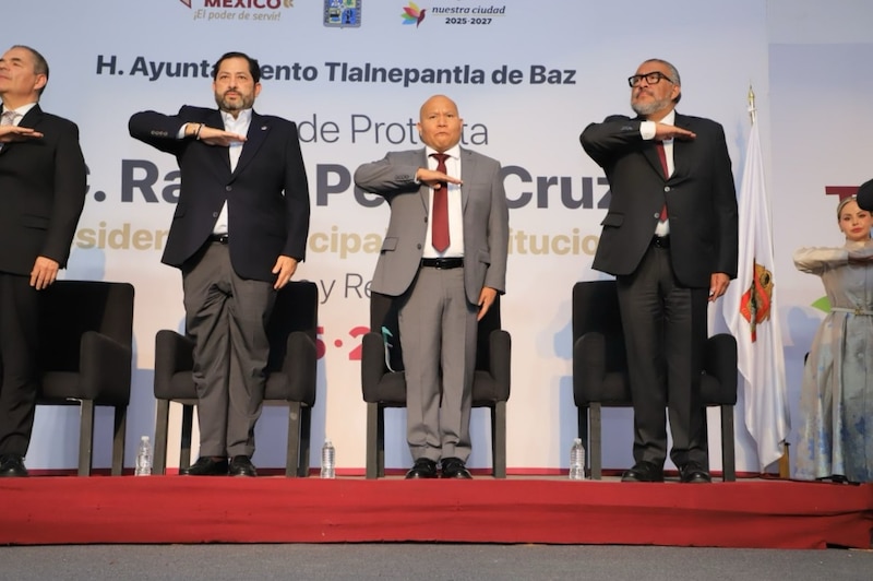 Toma de protesta de Raciel Pérez Cruz como alcalde de Tlalnepantla