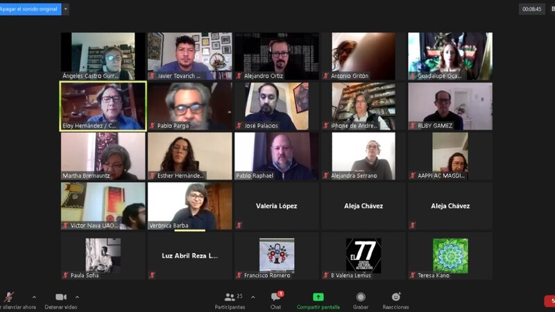 Reunión virtual de trabajo