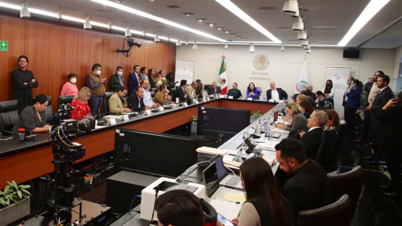 Reunión de trabajo de la Comisión de Justicia del Senado de la República