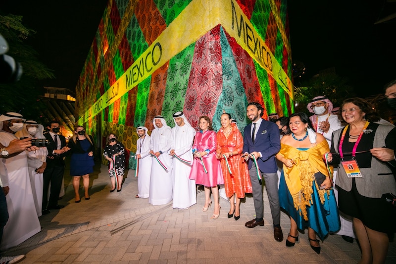 Inauguración del pabellón de México en la Expo 2020 de Dubái