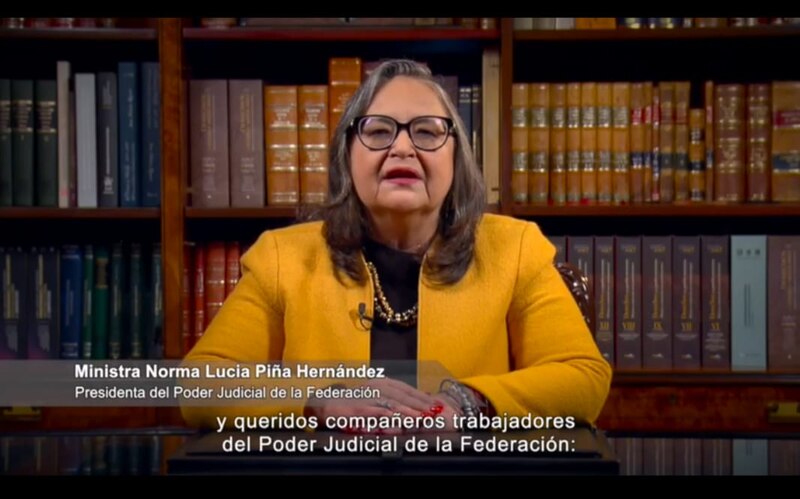 Title: Ministra Norma Lucía Piña Hernández