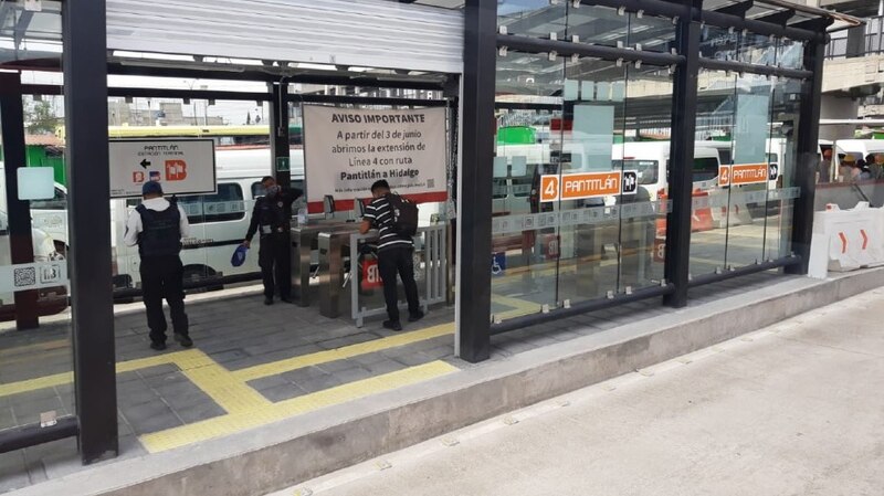 Aviso de la ampliación de la línea 4 del metro de Ciudad de México