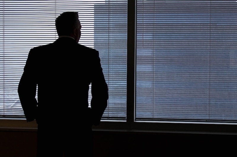 Silueta de empresario
