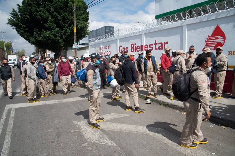 Trabajadores de Pemex en paro nacional