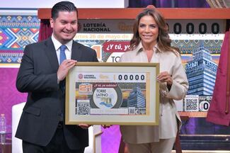 Lotería Nacional festeja el 70 aniversario de la Torre Latinoamericana con billete conmemorativo