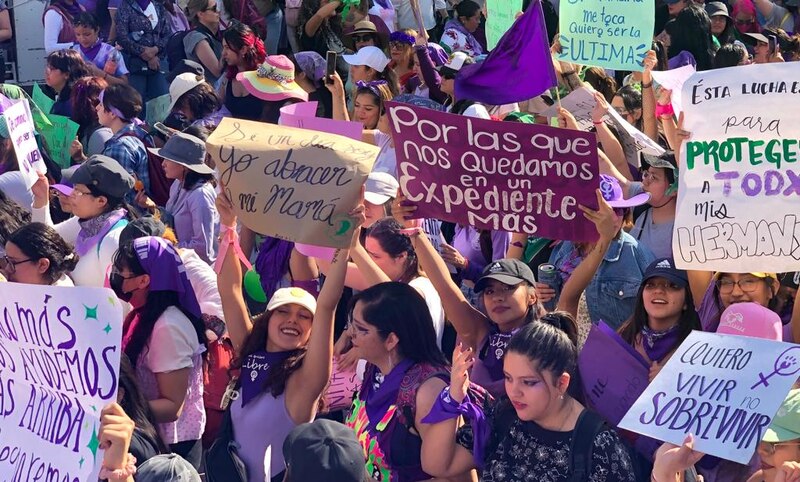 Protesta feminista en México