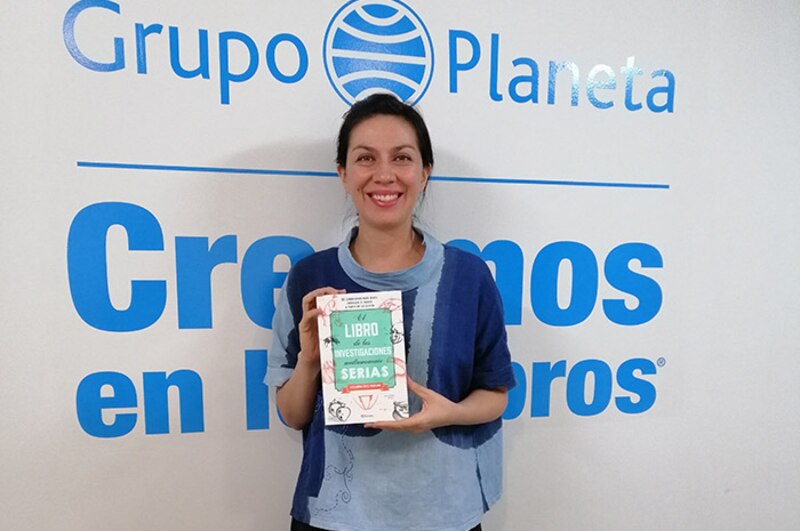 La autora presenta su libro en Grupo Planeta