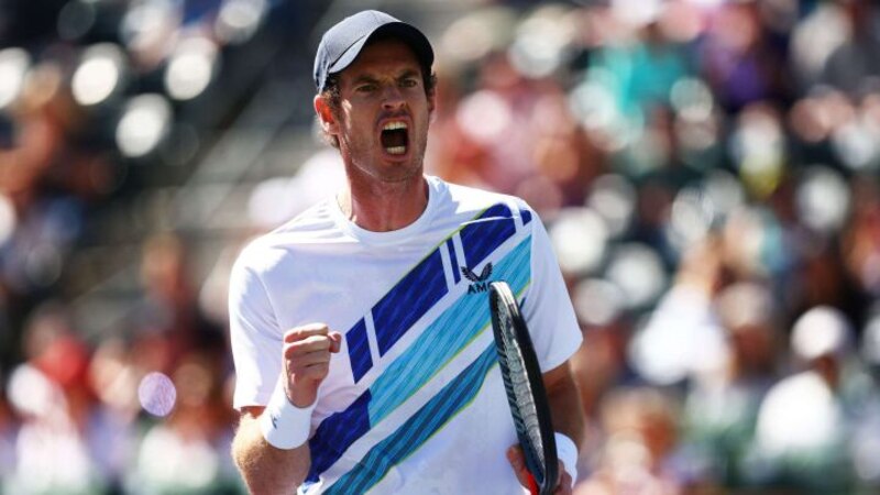 Andy Murray celebra su victoria en el torneo de tenis de Indian Wells