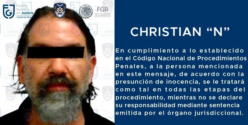 Christian “N”, presunto feminicida de María del Rosario