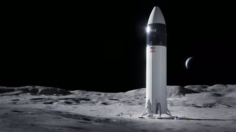 SpaceX Starship en la Luna