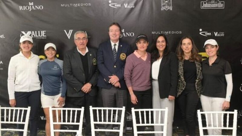 Presentación del equipo de golf femenino de la Universidad de Stanford