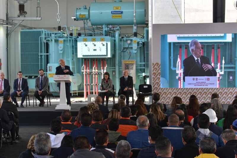 Inauguración de la nueva subestación eléctrica en la ciudad de México