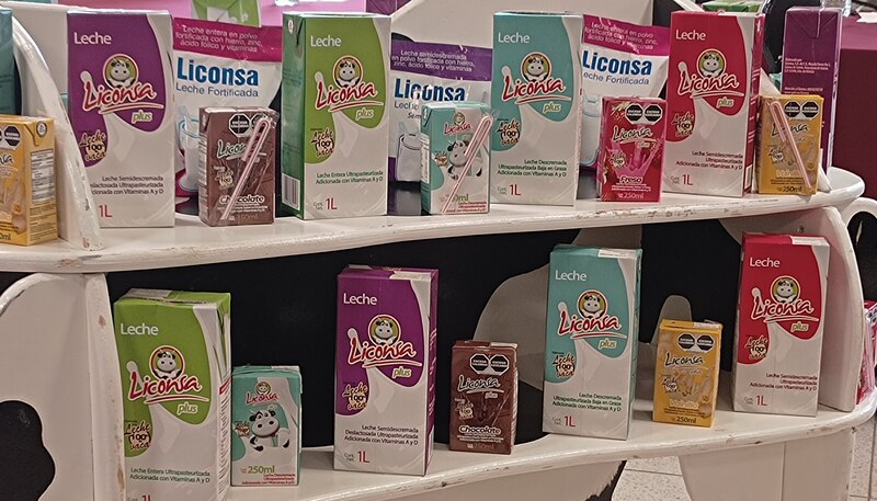 Title: Variedad de productos lácteos de Liconsa